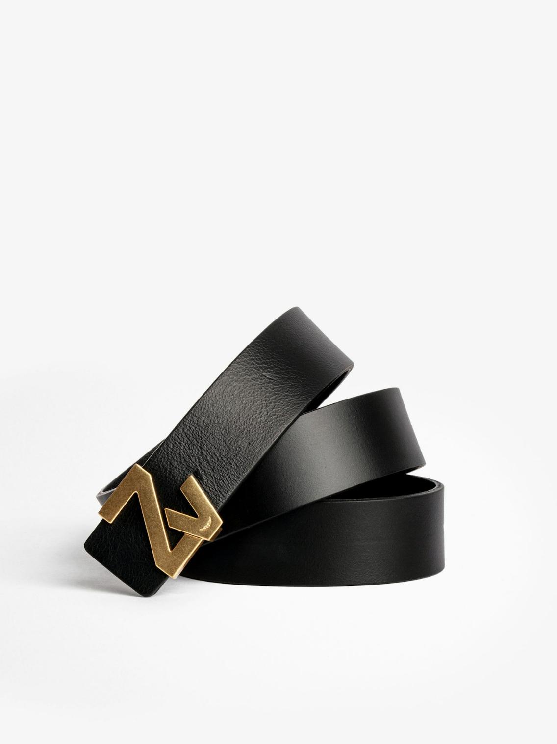 Zadig & Voltaire ZV Initiale La Belt, Noir.