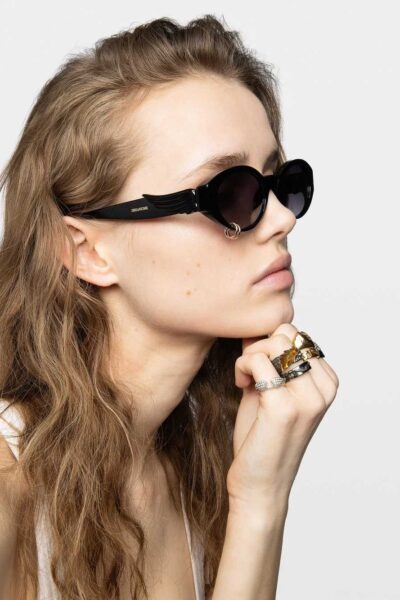 Zadig & Voltaire ZV26W1 Sunglasses, Black.