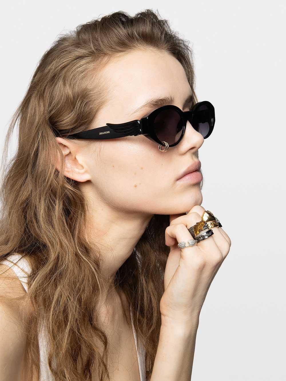 Zadig & Voltaire ZV26W1 Sunglasses, Black.