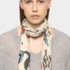 Zadig & Voltaire Kerry Tattoo Scarf, Flash.