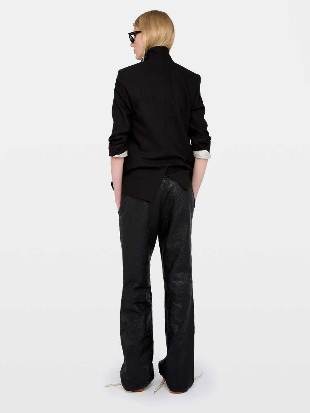 RWPA01106_BLACK_BACK_6965b6d1bbb77.jpg Zadig & Voltaire Pocha Crinkled Leather Trousers, Black.