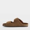 Zadig & Voltaire Santa Fe Suede Sandals, Cognac.