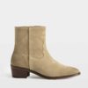 Zadig & Voltaire Tex Low Suede Ankle Boots, Sahara.