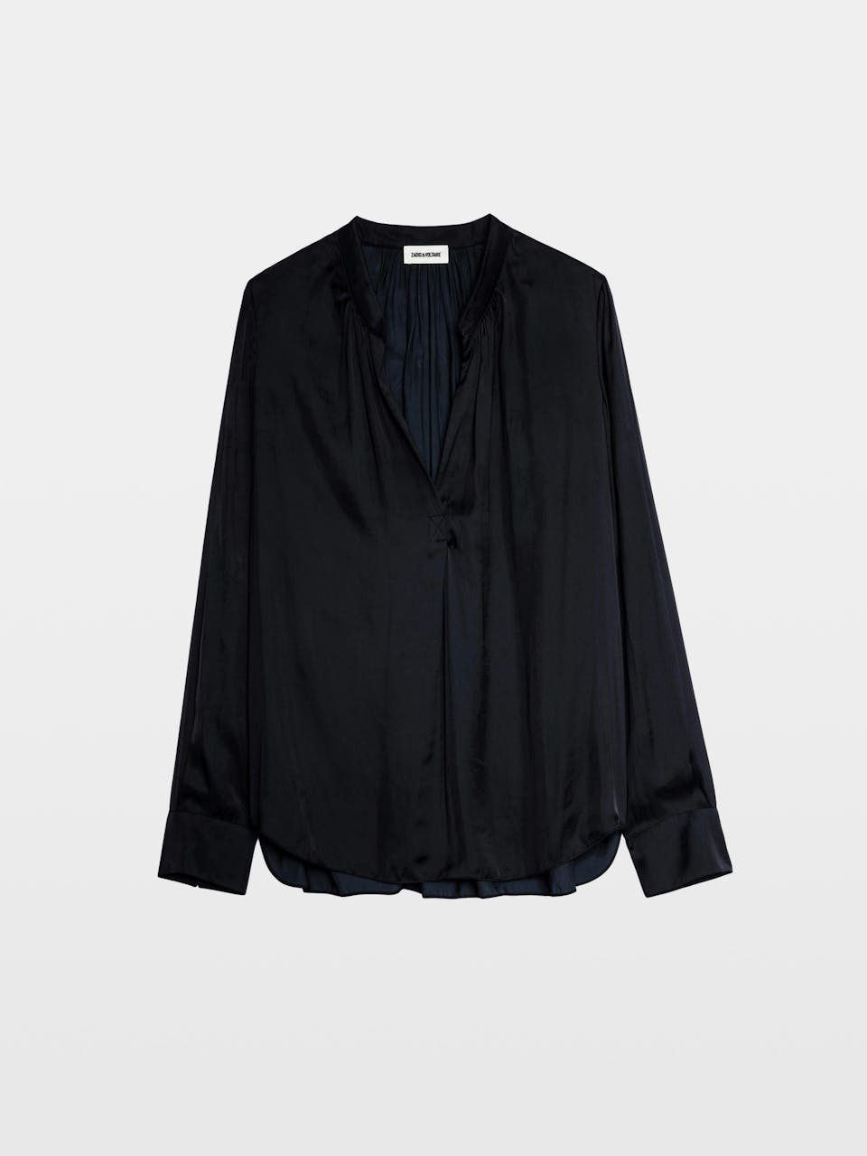 Zadig & Voltaire Tink Satin Shirt, Black.