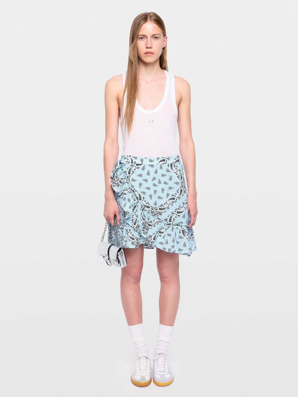 Zadig & Voltaire Jupiter Skirt, Bleu oxford.
