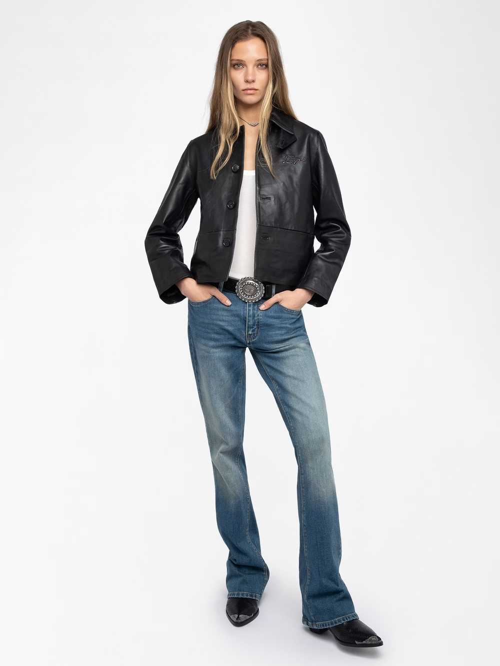 Zadig & Voltaire Lessa Leather Jacket, Black.