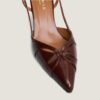 3800152-22 (1) Jonak Damour Slingback Pumps, Shiny Brown Leather