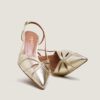 3800153-34 (1) Jonak Damour Slingback Pumps, Platinum Metallic Textile