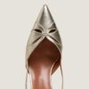 3800153-34 (2) Jonak Damour Slingback Pumps, Platinum Metallic Textile