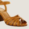 3800492-9 (1) Jonak Debacq Heeled Sandals, Camel Leather