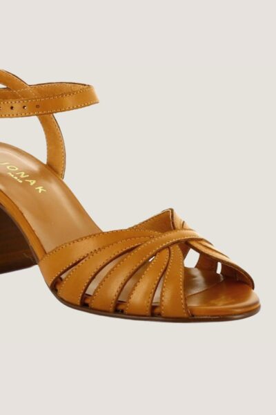 Jonak Debacq Heeled Sandals, Camel Leather