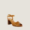 3800492-9 (3) Jonak Debacq Heeled Sandals, Camel Leather