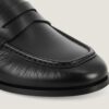 4000874-26_3 Jonak Deauville Leafers, Black Distressed Leather