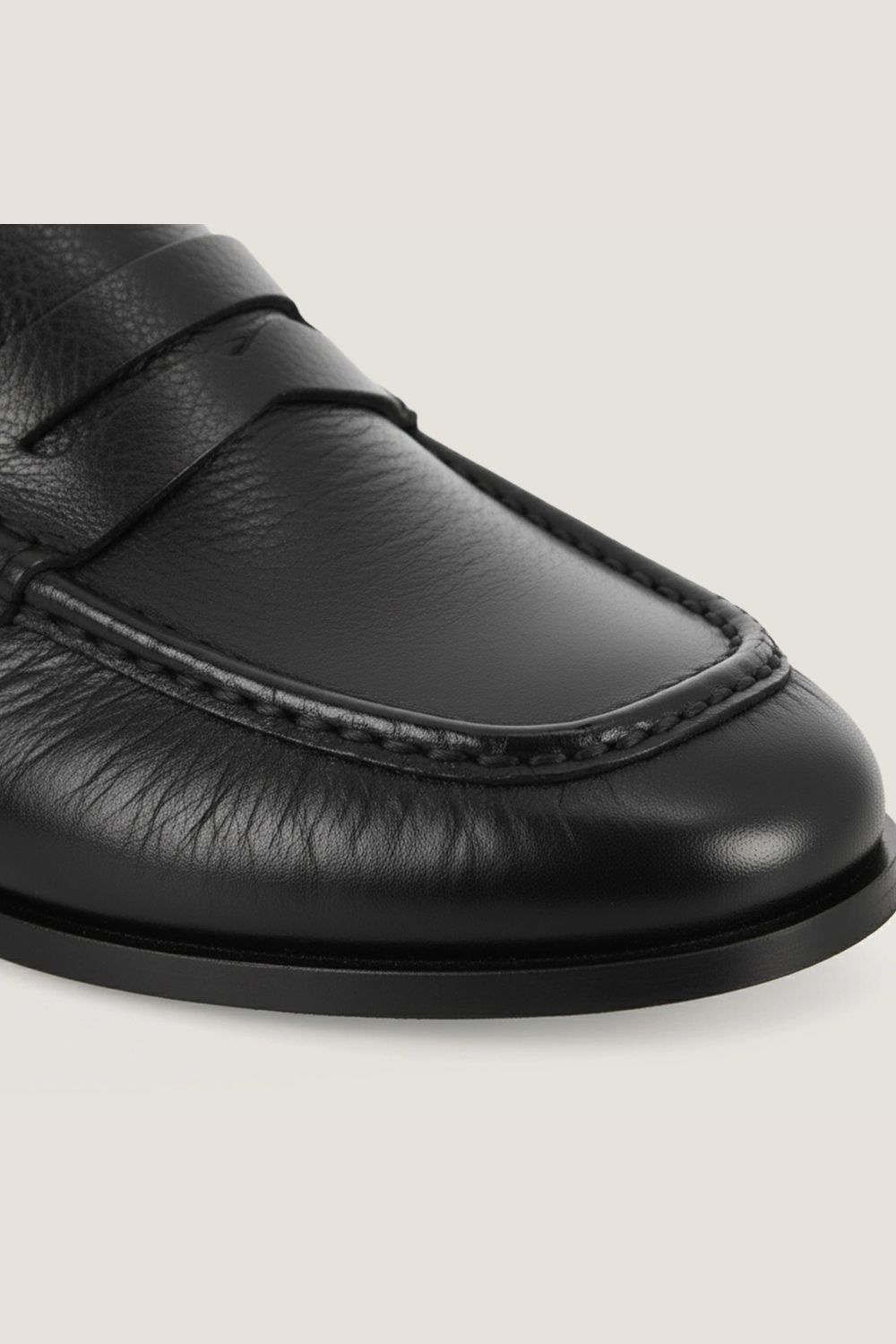 4000874-26_3 Jonak Deauville Leafers, Black Distressed Leather