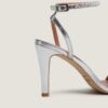 4000881-3 (1) Jonak Valliance Heeled Sandals, Silver Metallic Leather