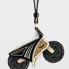 Zadig & Voltaire Motorider Keyring, Black.