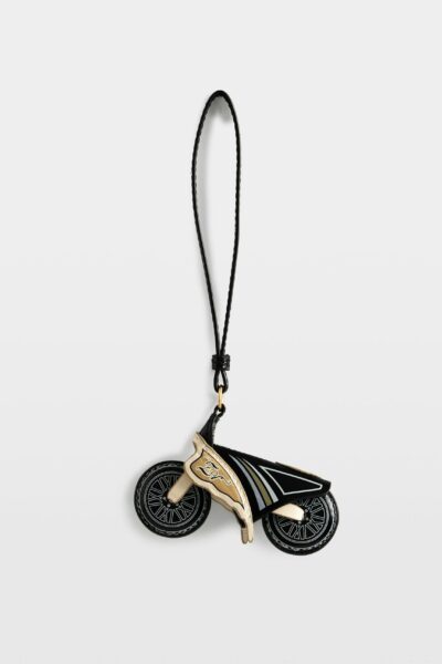 Zadig & Voltaire Motorider Keyring, Black.