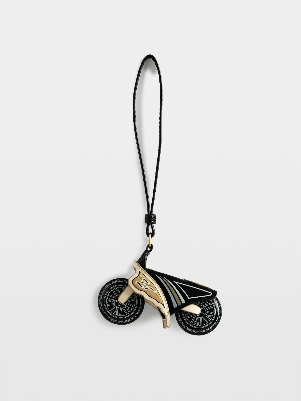 Zadig & Voltaire Motorider Keyring, Black.