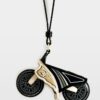 Zadig & Voltaire Motorider Keyring, Black.