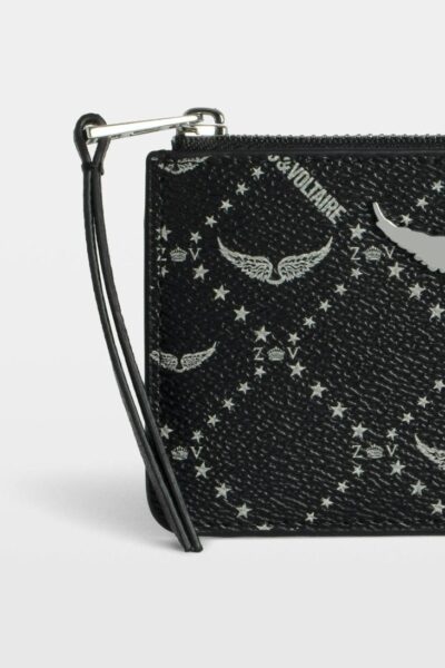 Zadig & Voltaire ZV Card Monogram, Black.