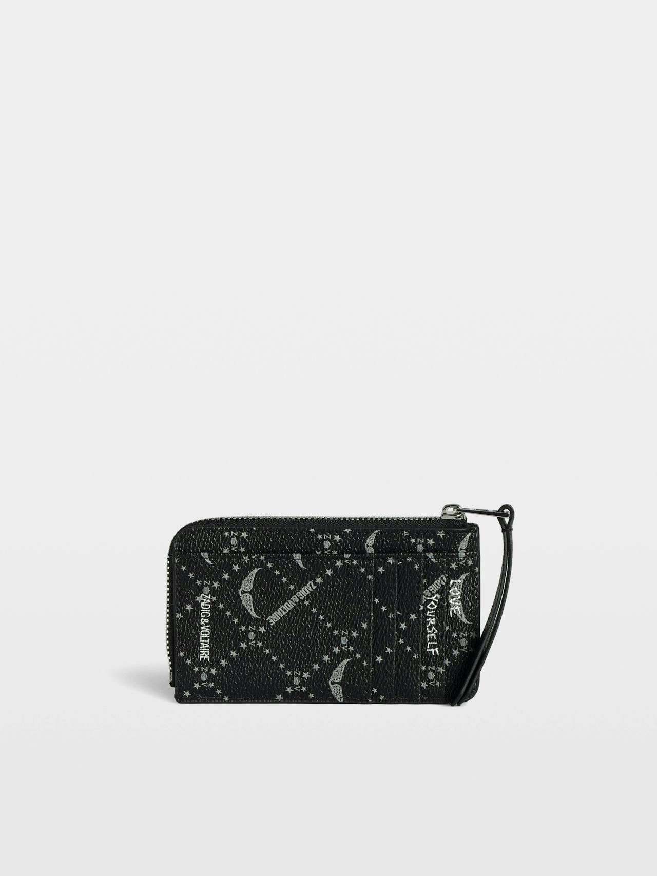 Zadig & Voltaire ZV Card Monogram, Black.