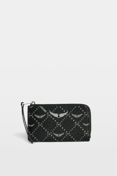Zadig & Voltaire ZV Card Monogram, Black.