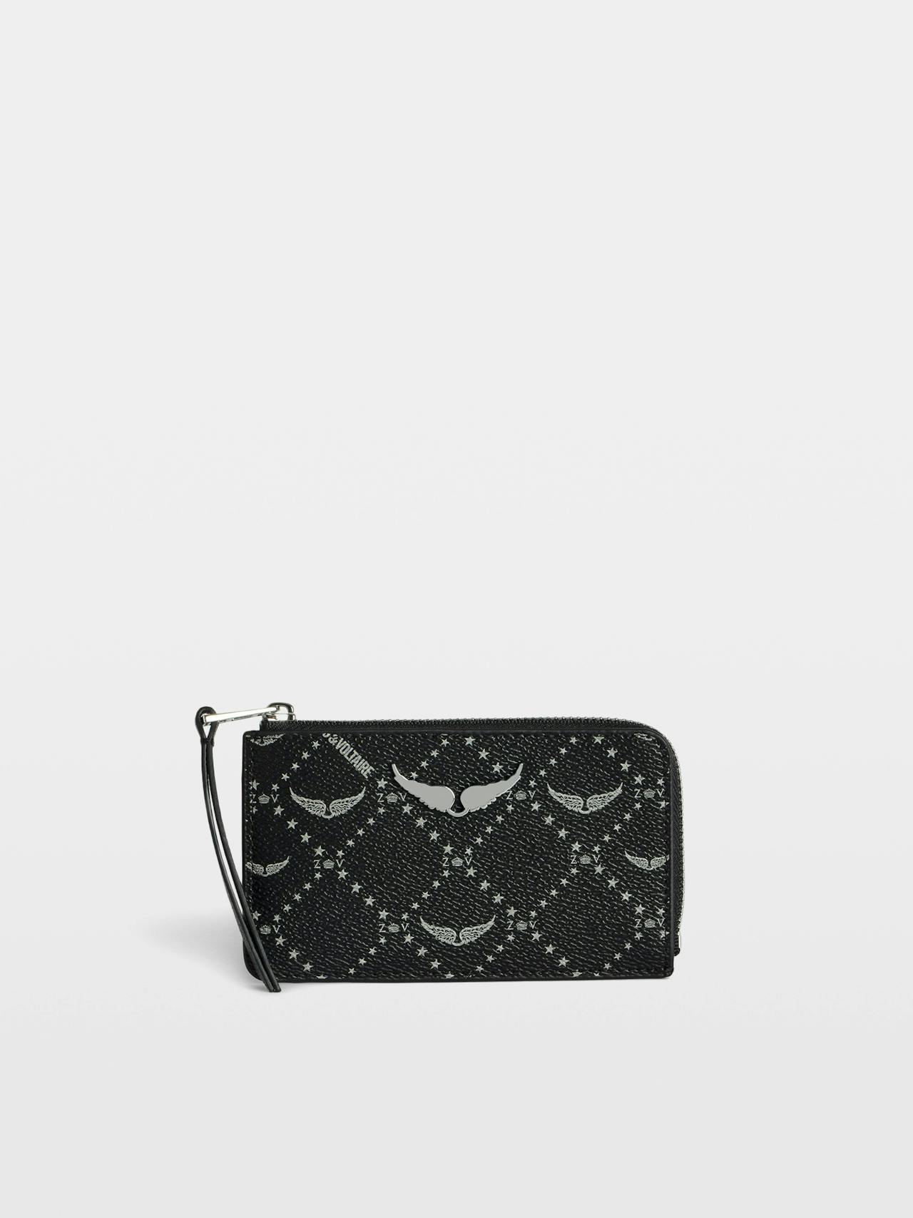 Zadig & Voltaire ZV Card Monogram, Black.