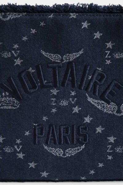 Alternative view of Zadig & Voltaire Angel Denim Monogram Clutch