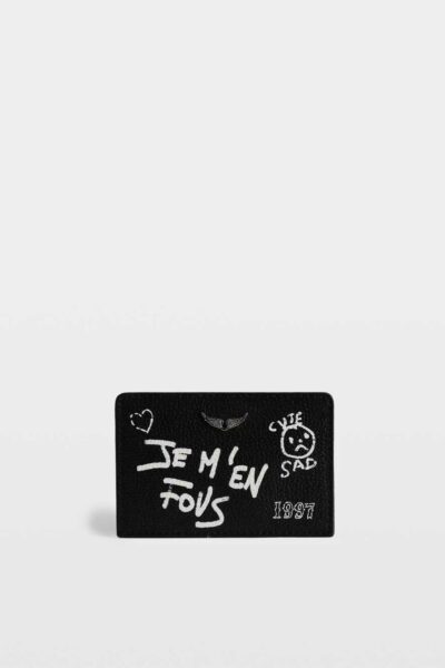 Zadig & Voltaire ZV Pass Arty Tag Card Holder