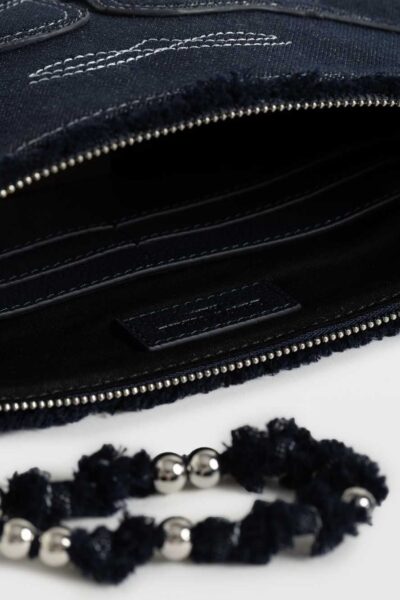 Alternative view of Zadig & Voltaire Angel Denim Western Clutch