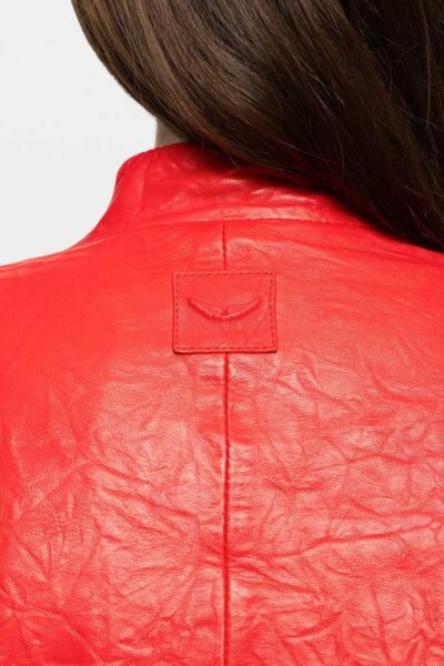 Alternative view of Zadig & Voltaire Veryn Creased Leather Blazer