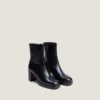 Jonak Boom Ankle Boots, Black Aged Leather