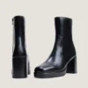 Jonak Boom Ankle Boots, Black Aged Leather