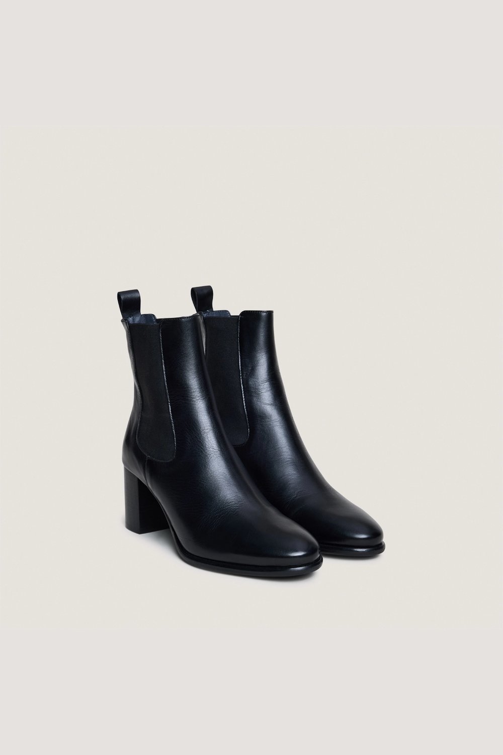 Jonak Devin Ankle Boots, Black Leather