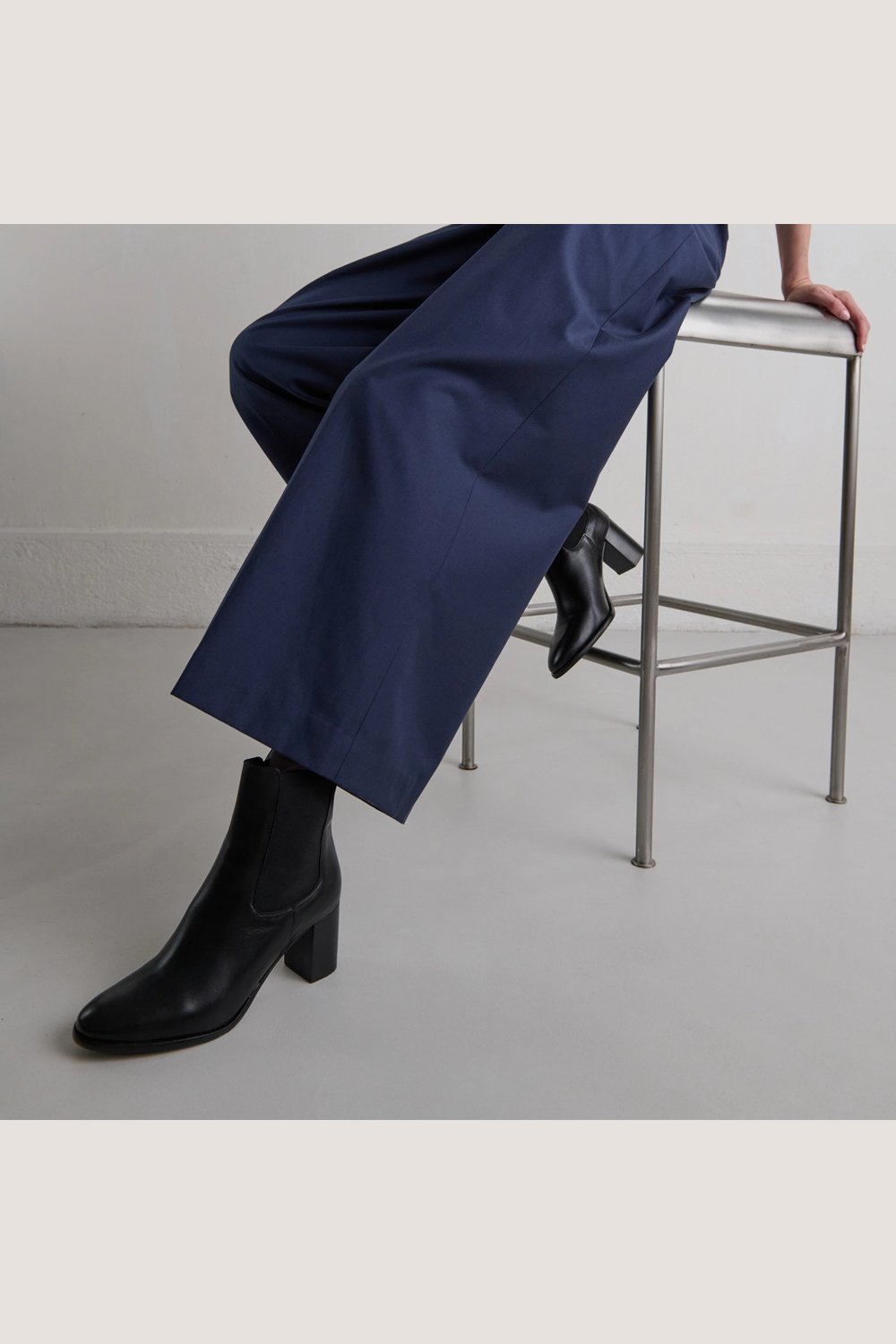 Jonak Devin Ankle Boots, Black Leather