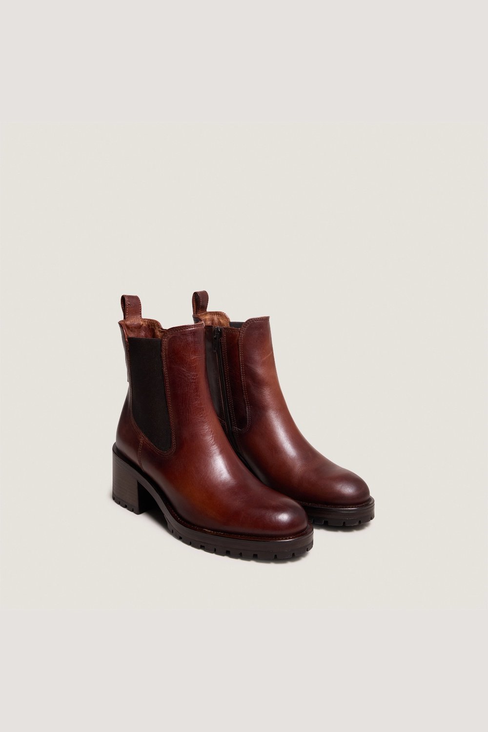 Jonak Cecile Boots, Cognac Patinated Leather