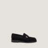 Jonak Duedi Loafers, Black Split Leather