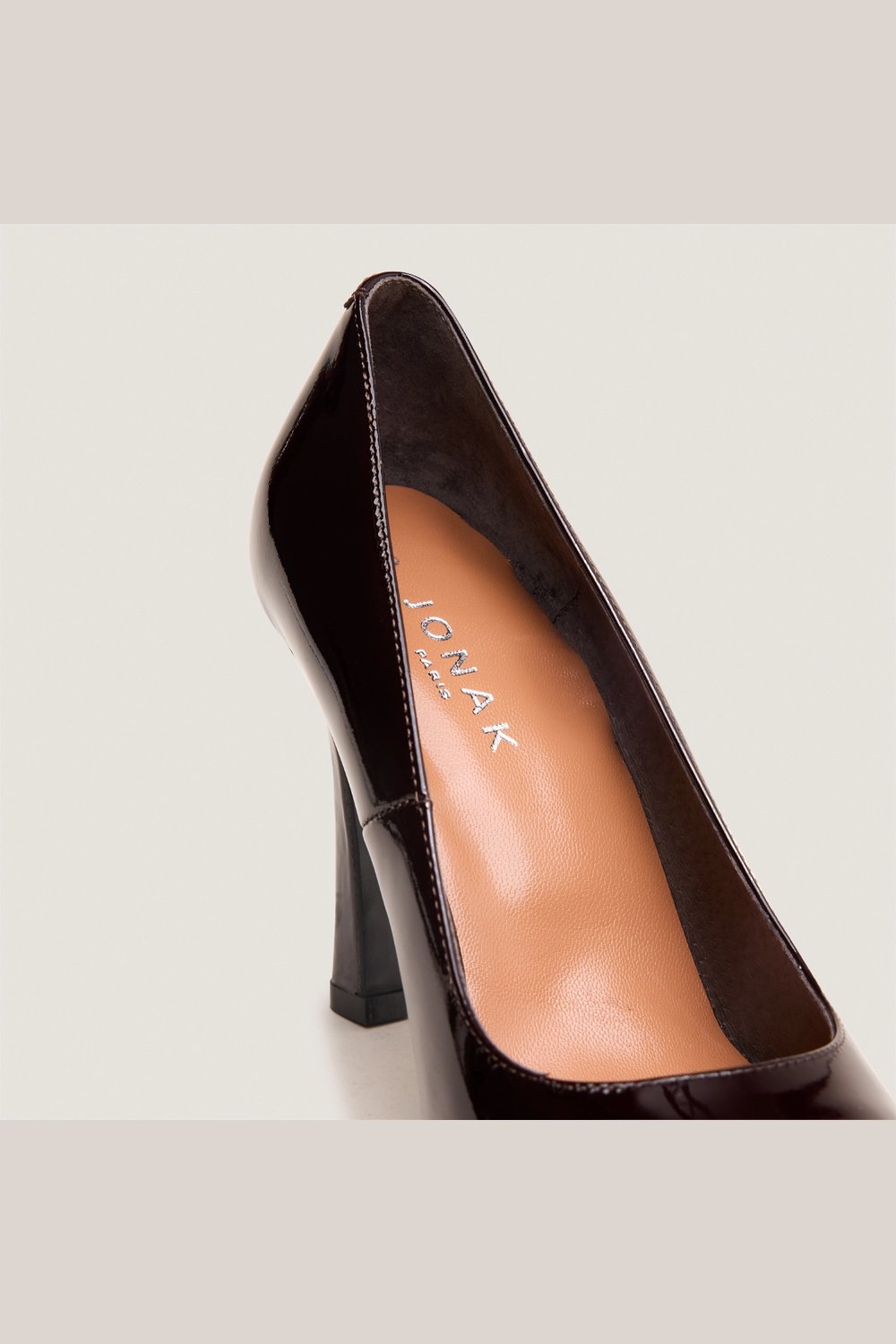 3900189-24_2.jpg Jonak Deddy Pumps, Brown Dark Brown Patent Leather