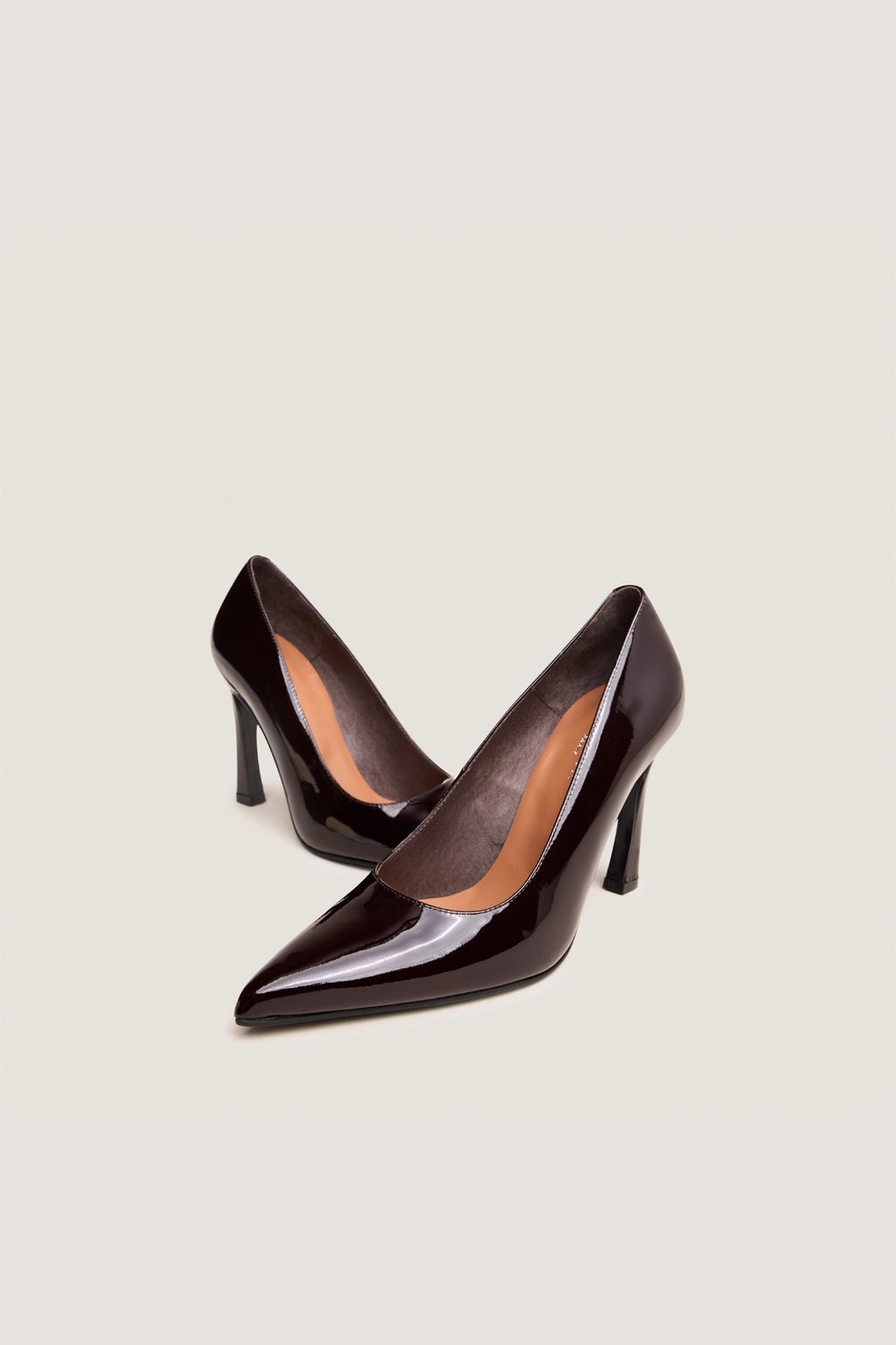 3900189-24_3.jpg Jonak Deddy Pumps, Brown Dark Brown Patent Leather