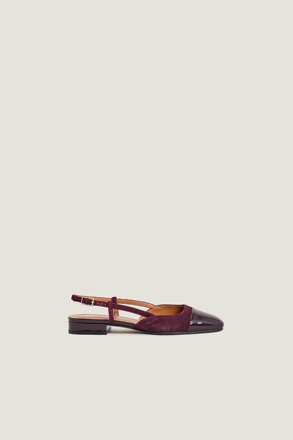Jonak Dhapou Ballet Flats, burgundy/burgundy Patent Leather And Velvet