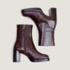 Jonak Boom Ankle Boots, Chocolat Aged Leather