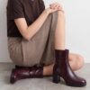 Jonak Boom Ankle Boots, Chocolat Aged Leather