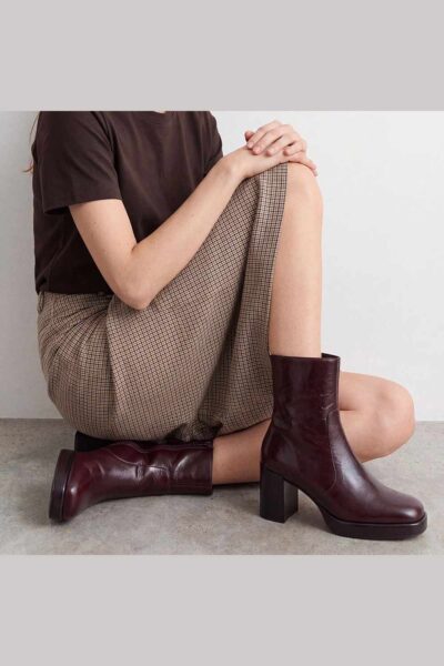 Jonak Boom Ankle Boots, Chocolat Aged Leather