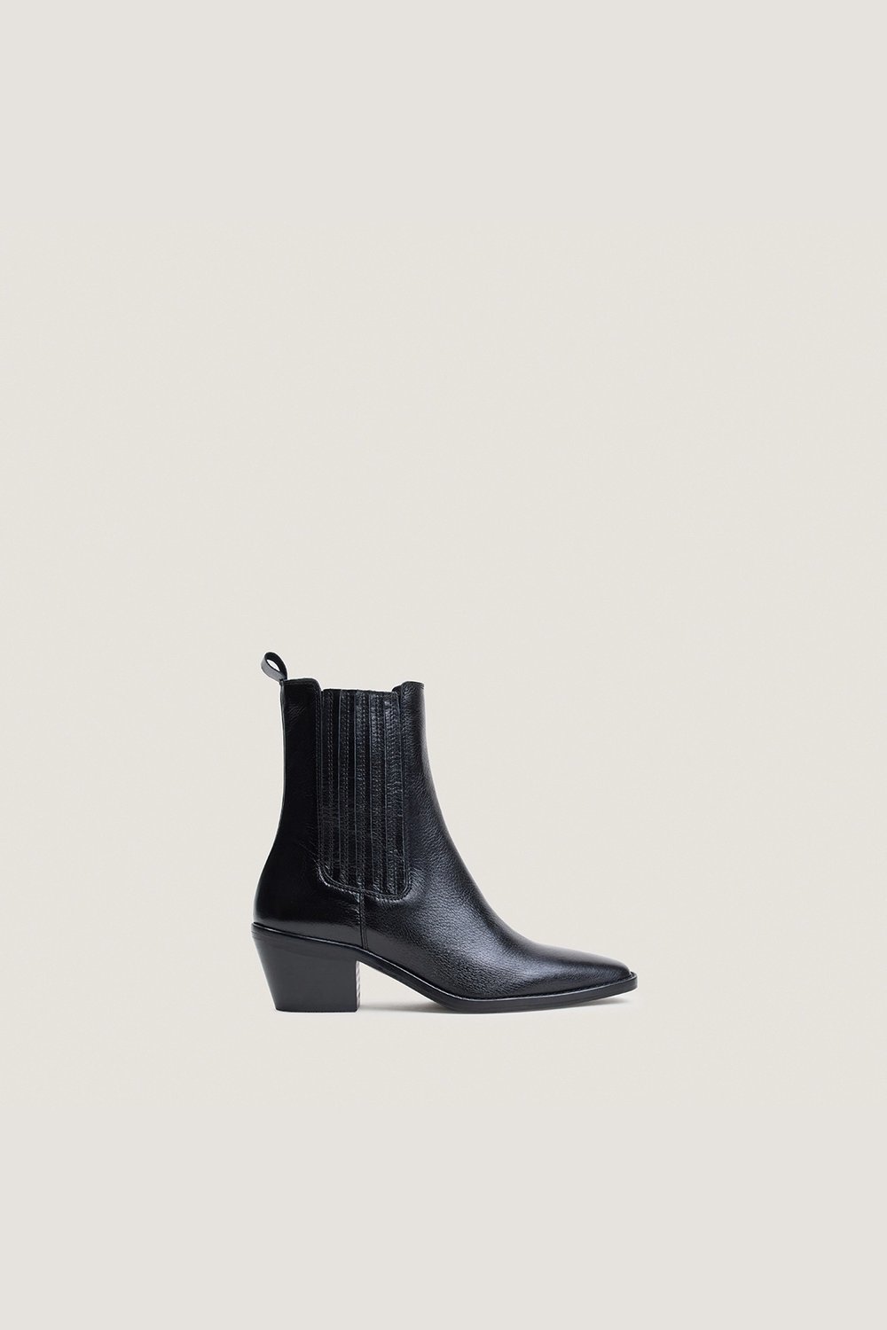 4100058-26_1.jpg Jonak Birman Ankle Boots, Black Grained Leather