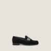 Jonak Delice Loafers, Black Suede And Leather