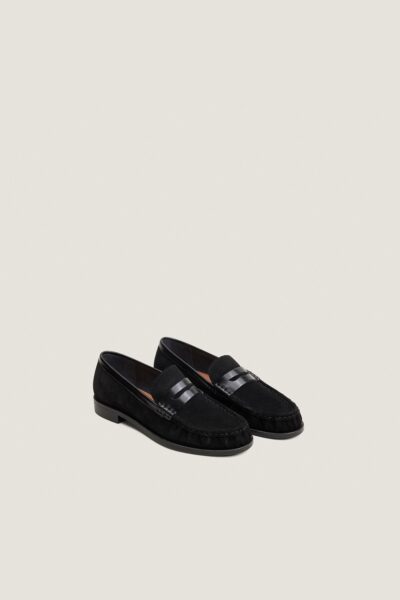 Alternative view of Jonak Delice Loafers, Black Suede And Leather