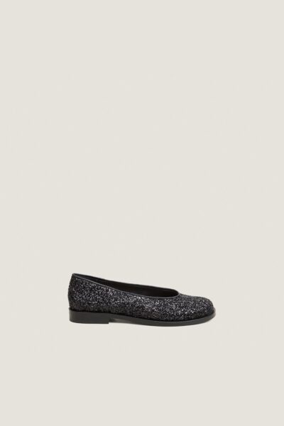 Jonak Daurelia Ballet Flats, Black Glitter