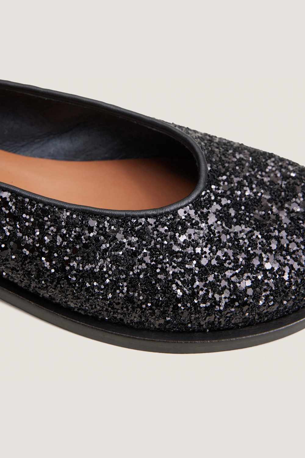 Jonak Daurelia Ballet Flats, Black Glitter
