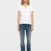 Zadig & Voltaire Henley T-shirt, White.
