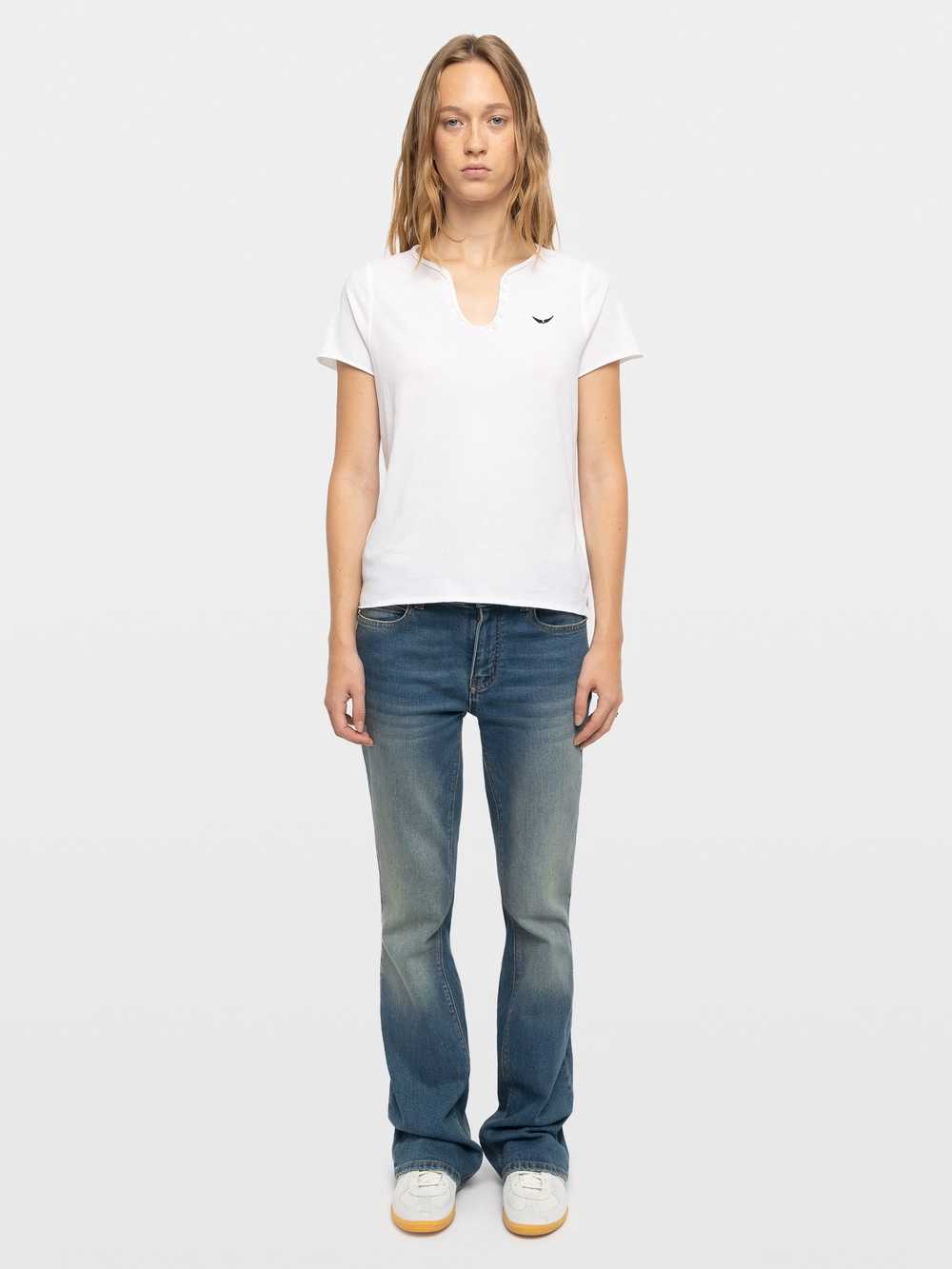 JWTN02685_WHITE_SHOOTING_6a576008c8629.jpg Zadig & Voltaire Henley T-shirt, White.